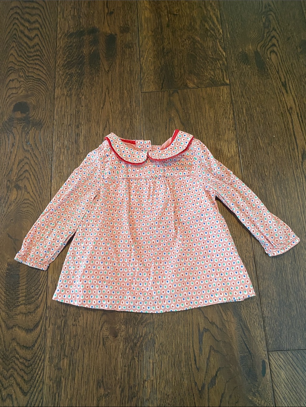 Baby Boden Pink Peter Pan Collar Top Top